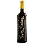 Happy Holidays Personalized Red Wine