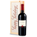 Happy Holidays Red Wine Crate