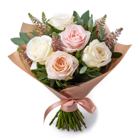 Pink Cream Serenity Bouquet