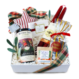 Festive Candle and Treats Gift Set