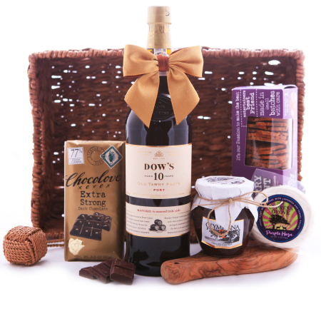 Dows 10 Porto and Goodies Gift Basket